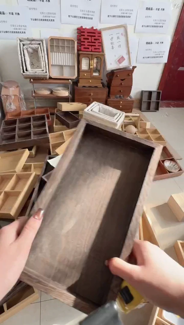 桐木长方形托盘微瑕拍下不退不换