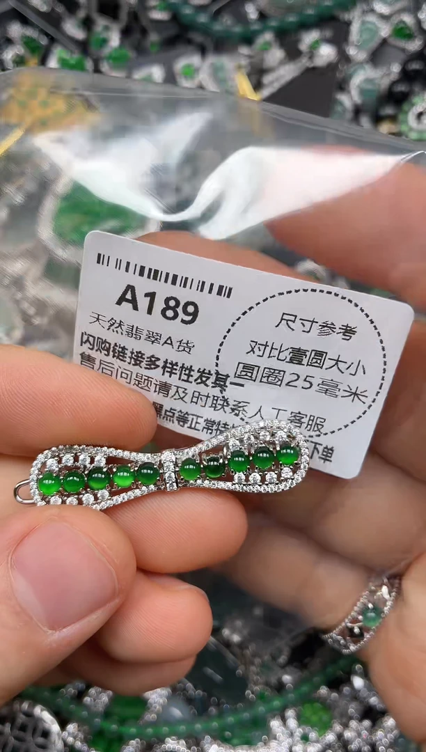 颈饰未镶嵌翡翠A189发夹