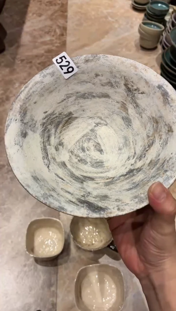 瓷片?529  粉引碗1个