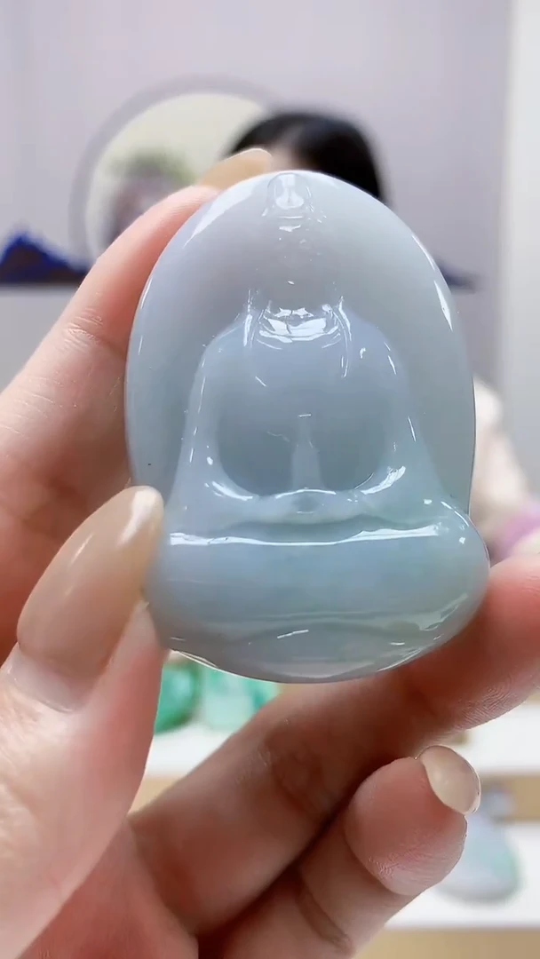 未镶嵌定制翡翠4852MM-毛货挂件50