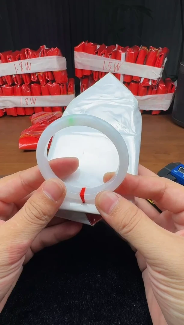 未镶嵌定制翡翠4063毛货不退不换  54-55圈