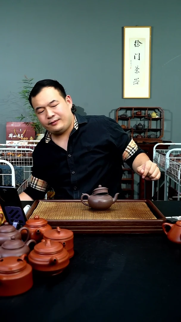 茶壶紫砂JF粗砂天青 笑樱