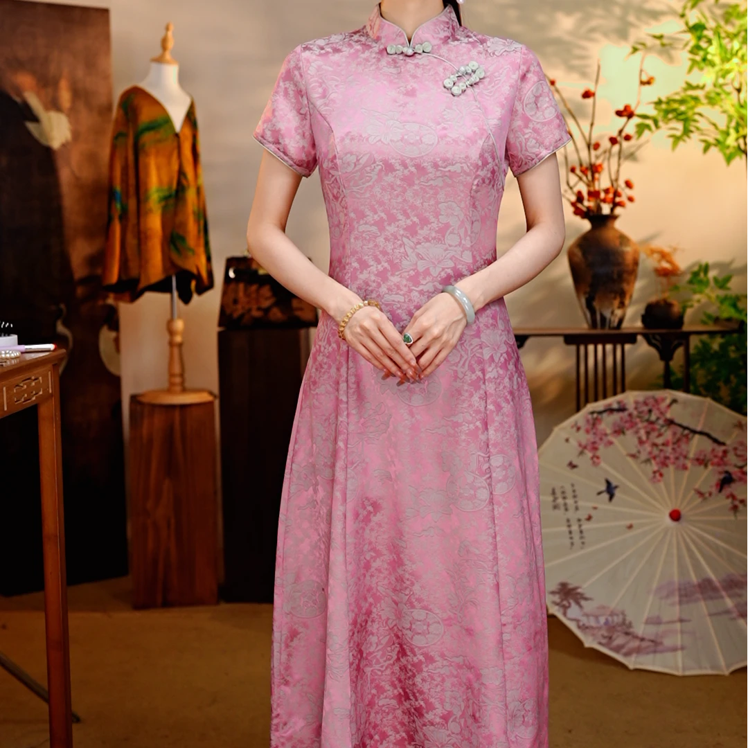 [芳辰] 日常气质文艺国风优雅奥黛改良旗袍AQ052603