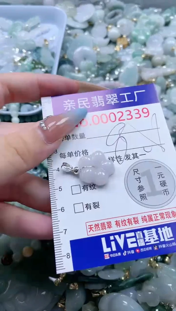 翡翠未镶嵌吊坠(不含链)2339