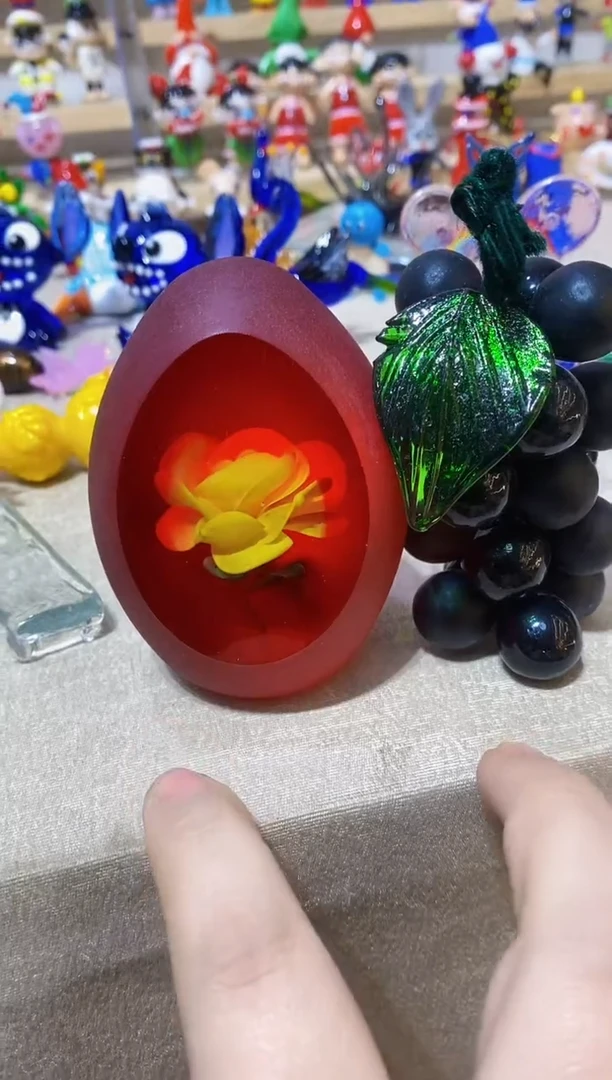 【闪购商品】琉璃手工艺品花球+葡萄