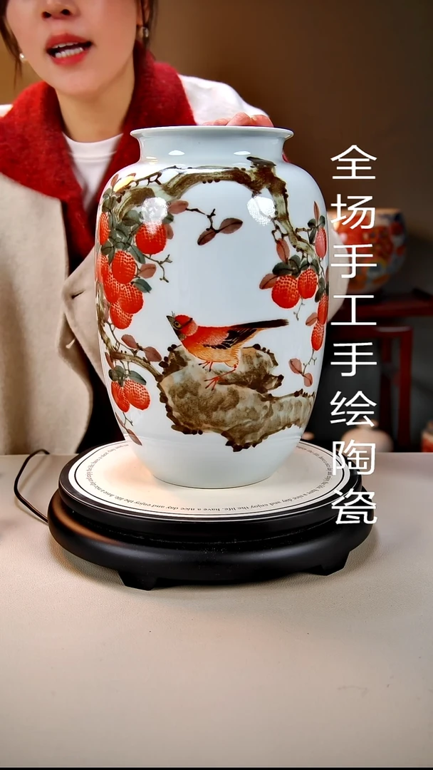 摆件陶景德镇手绘陶瓷5