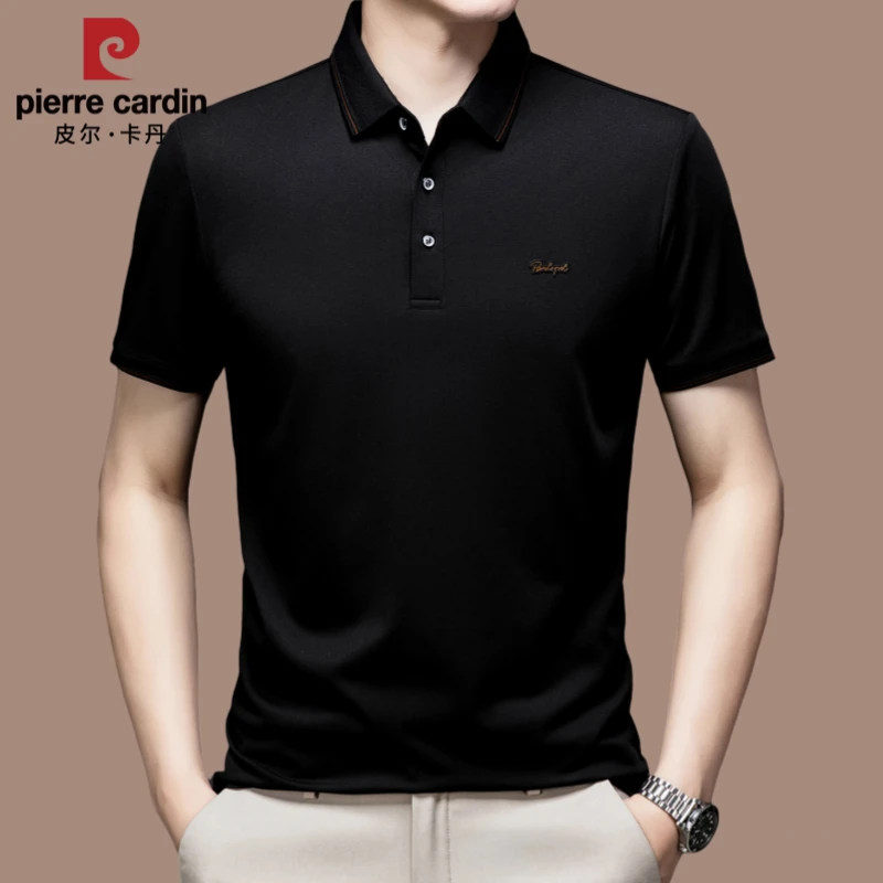【国际大牌皮尔卡丹】高档男士短袖polo衫夏季薄款t恤衫男休闲百搭