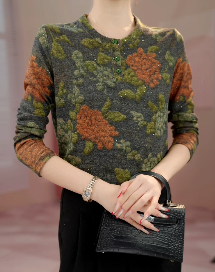 Y1631[高品质]气质优雅时尚衬衫遮肚子显瘦小衫05