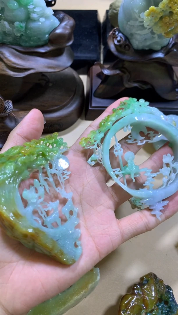 未镶嵌摆件翡翠用****3翡翠摆件
