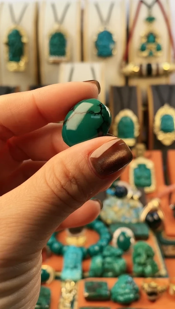 未镶嵌绿松石。网花 单颗   5.8g