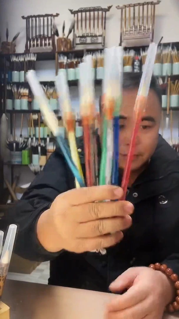 亚克力兼毫3支   颜色随机