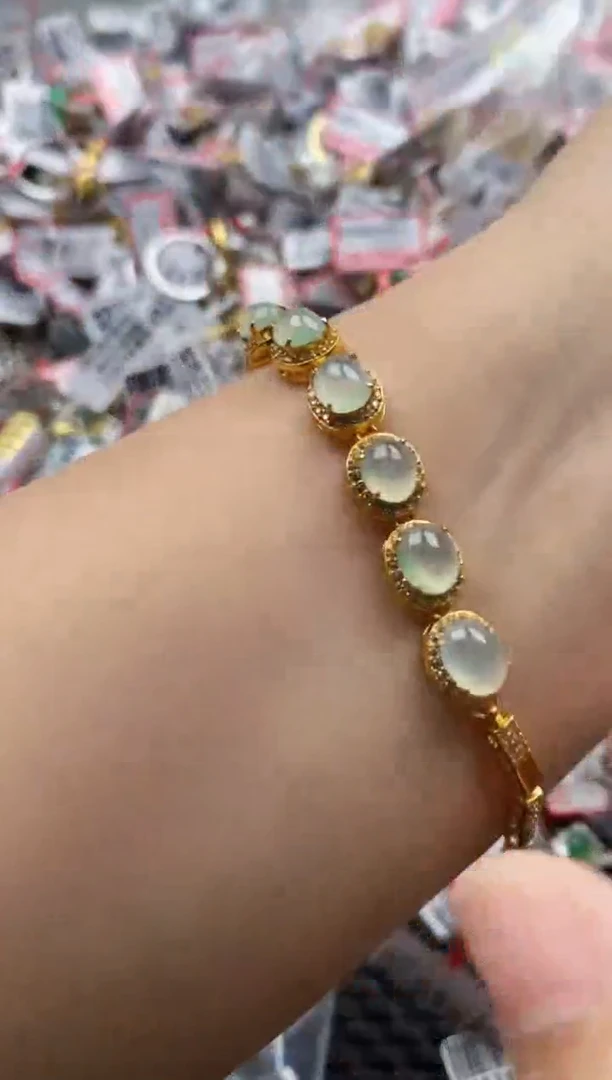 翡翠戒指银S925镶嵌11111---5