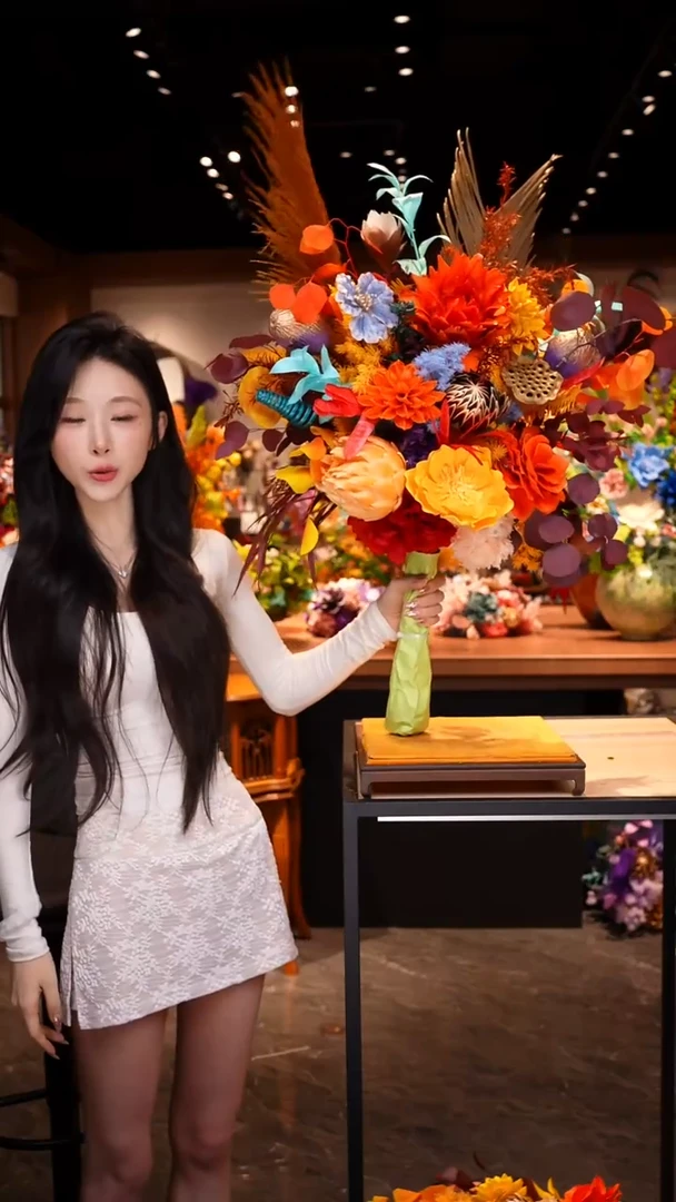 瓶琉璃手工花器花束空运包邮送货上门-以图片为准
