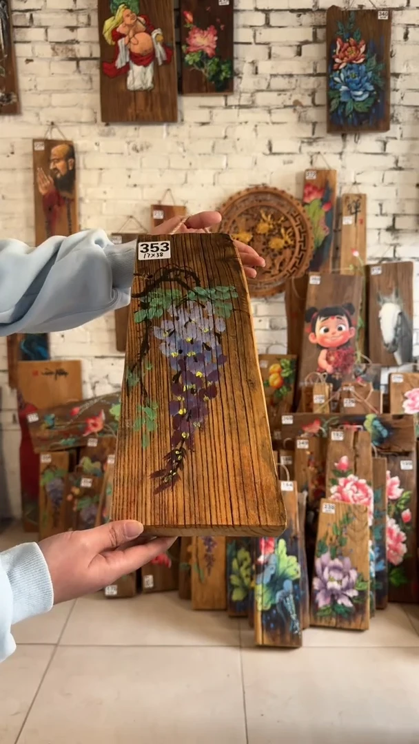 桃核吊坠353号门板画