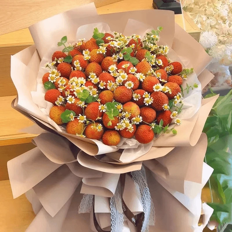 荔枝水果花束鲜花送女友闺蜜朋友生日礼物成品创意小时达的同城店