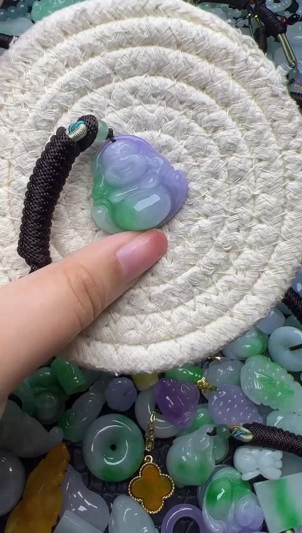 翡翠未镶嵌颈饰天然缅甸翡翠吊坠