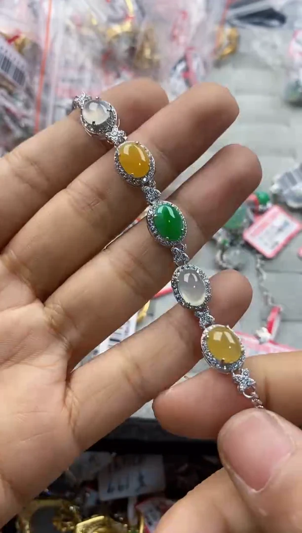 银S925镶嵌戒指翡翠11                5
