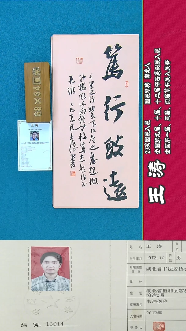 书法203R王涛书法作品