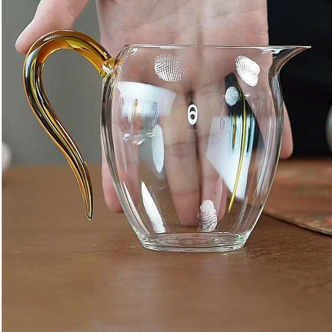 黄色把手 公道杯