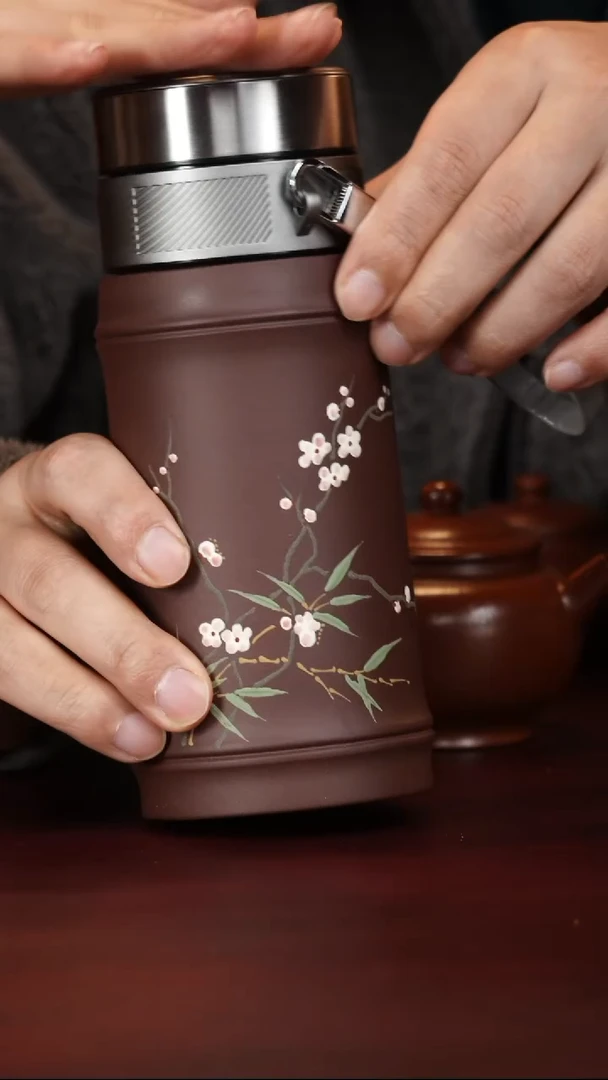 茶壶紫砂原矿高端紫砂保温杯