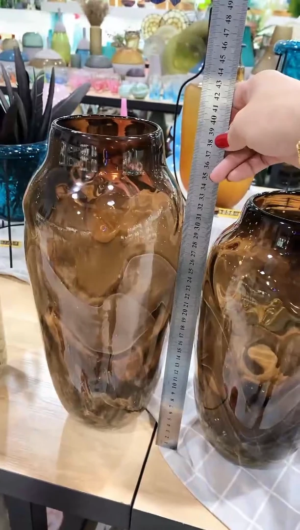 慕忆家手作琉璃花瓶大号