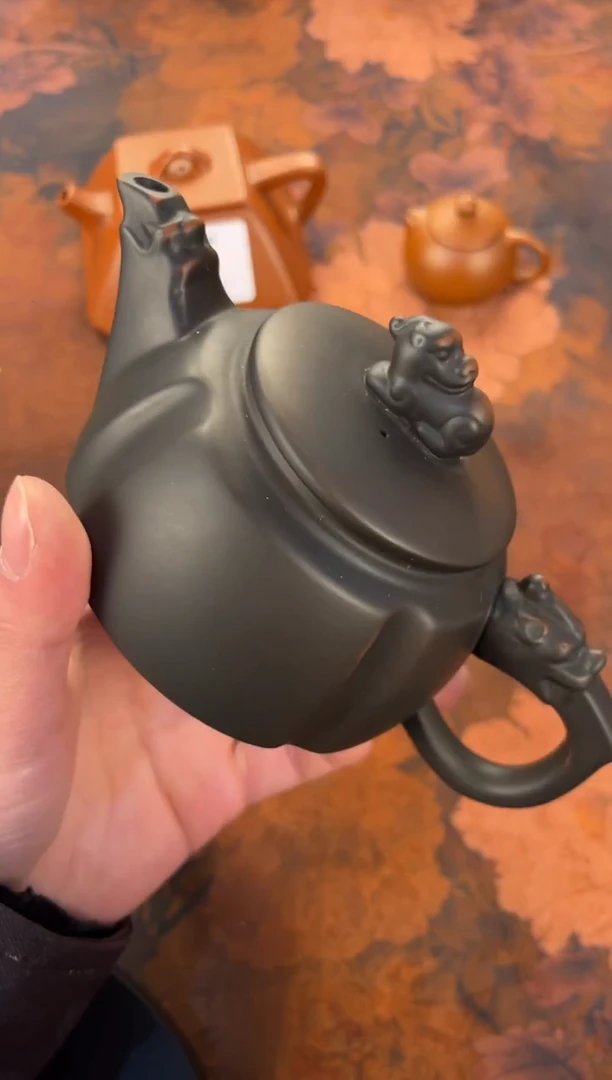 茶杯紫砂-紫陶四方壶