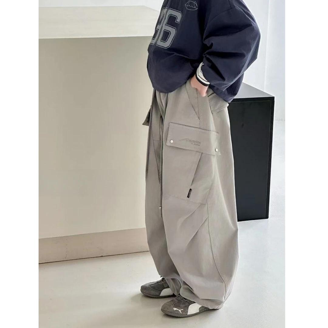 【豪宝贝】2025秋款大口袋休闲工装裤9023