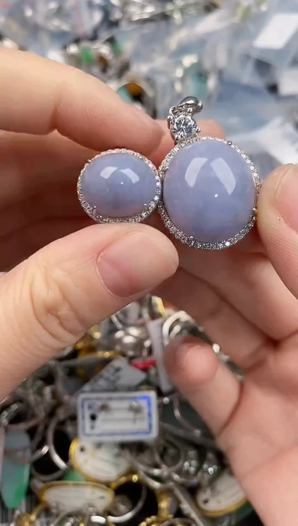 银S925镶嵌戒指翡翠222           5