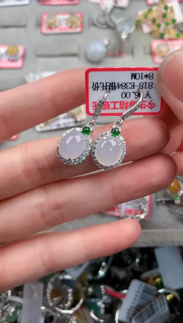 银S925镶嵌戒指翡翠999       3