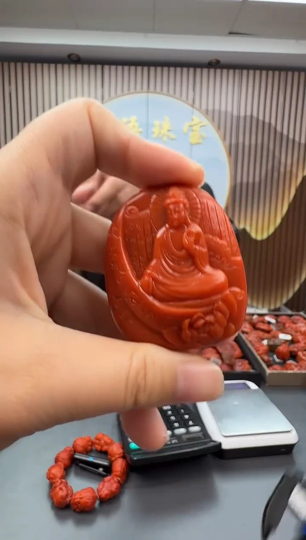 未镶嵌雕刻南红玛瑙044ZB0922产品一个