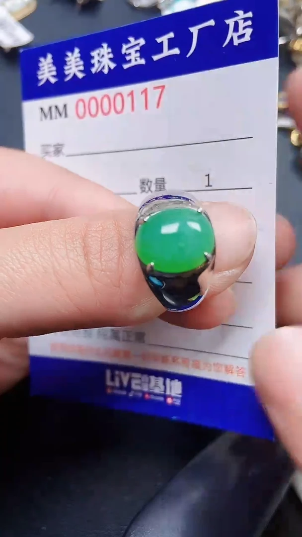 颈饰银S925镶嵌翡翠0117