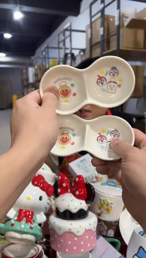 【闪购商品】杯面包超人花生蘸料碟2件套