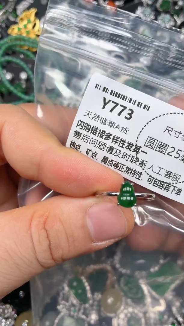 颈饰未镶嵌翡翠Y773戒指