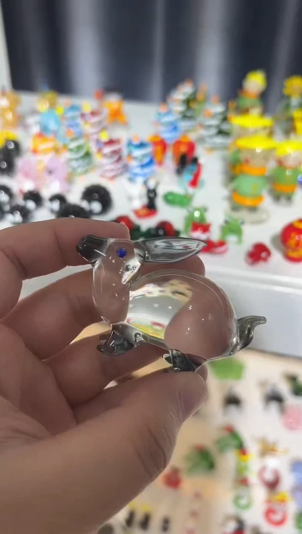 手工艺品琉璃阿****娘兔子