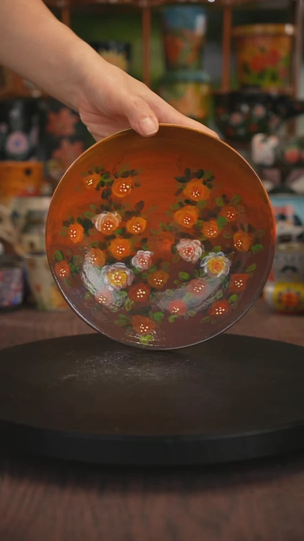 紫砂油画手绘釉下彩