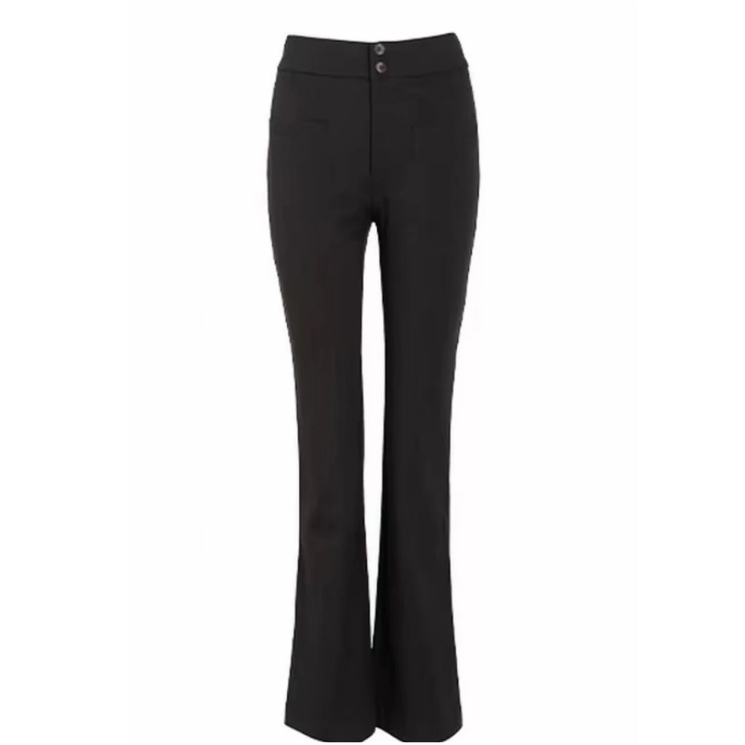 AMASS/阿玛施新款高腰百搭时尚修身微喇裤510060