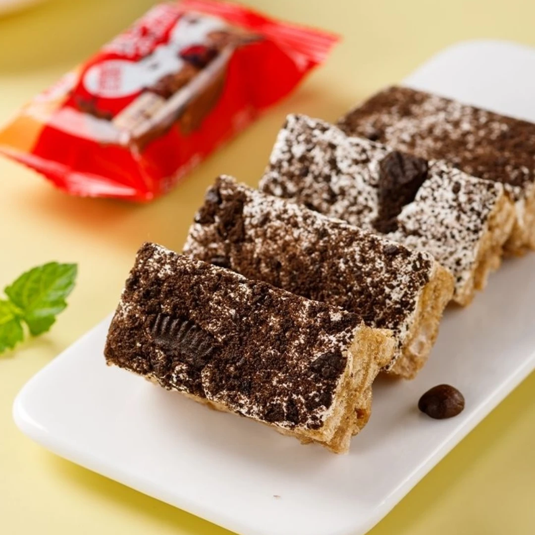 爆款奥巧巧克力沙琪玛奶盖办公室下午茶休闲糕点独立包装解馋零食