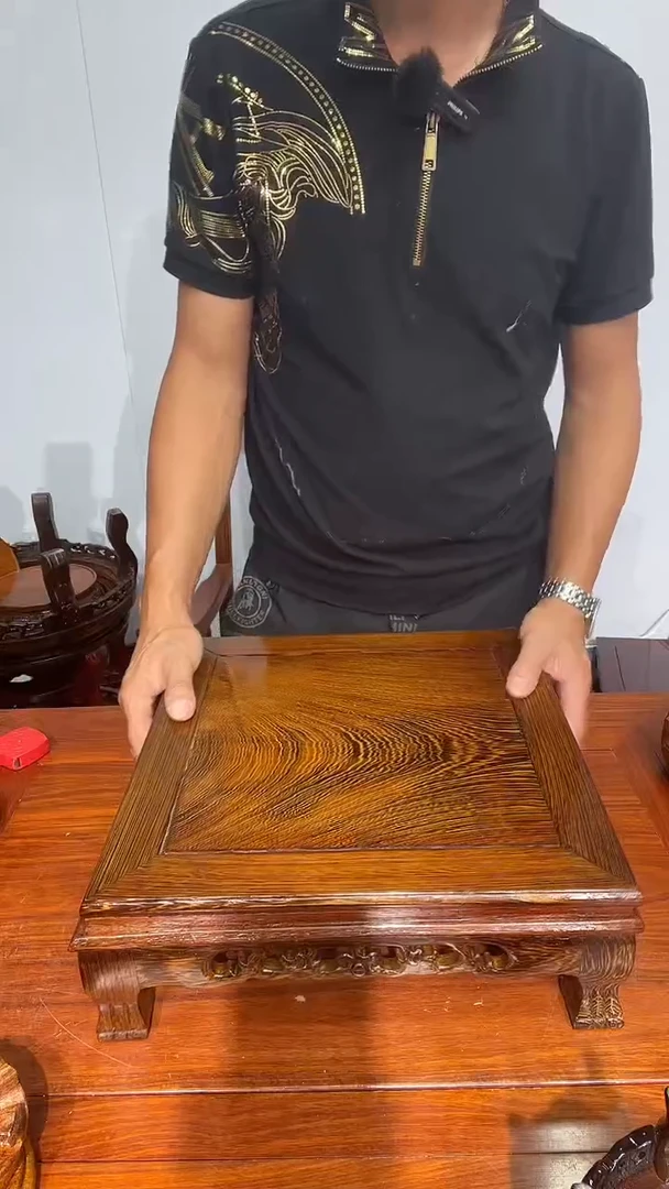 木旅***3处理款鸡翅木正方炕桌35*35*12