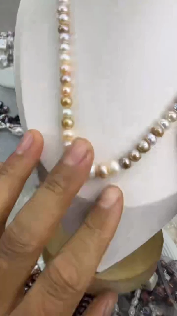 颈饰银S925镶嵌淡水珍珠1