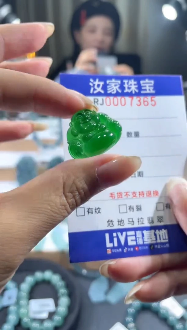 未镶嵌挂件翡翠7365