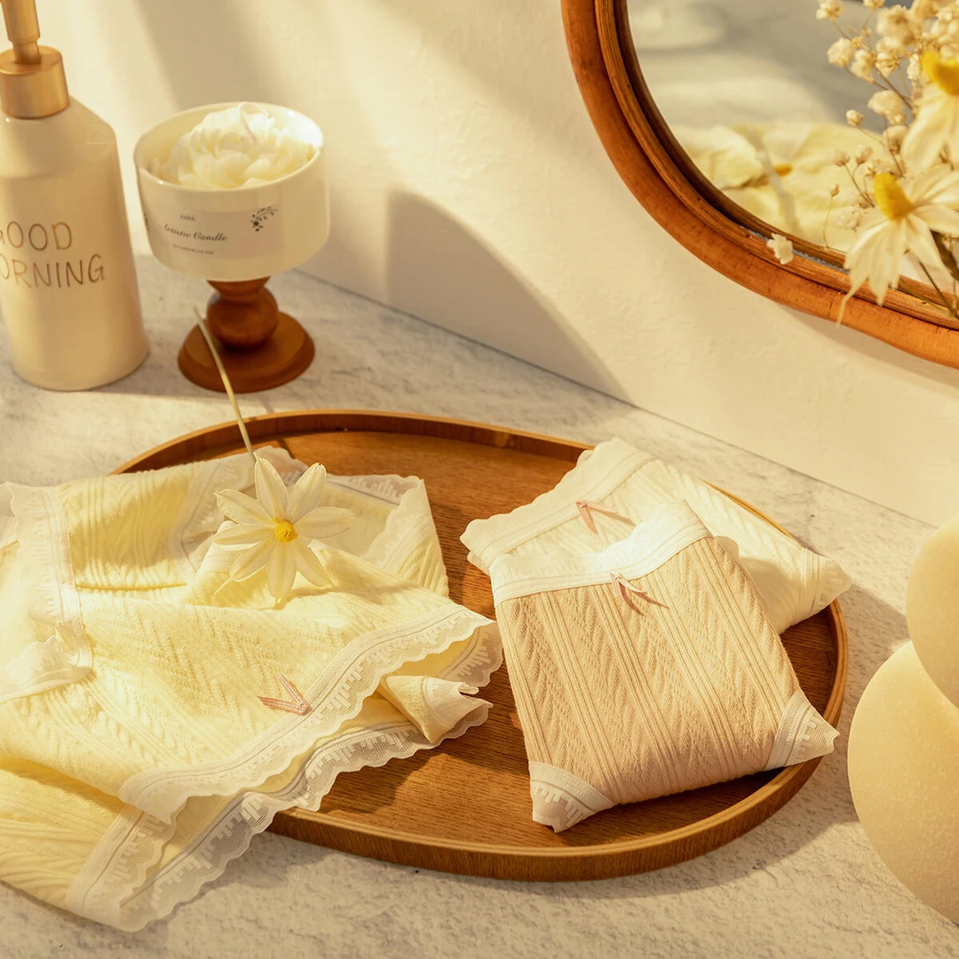 【睦言张】B601-B700棉莫代尔蕾丝冰丝牛奶丝舒适透气女士内裤