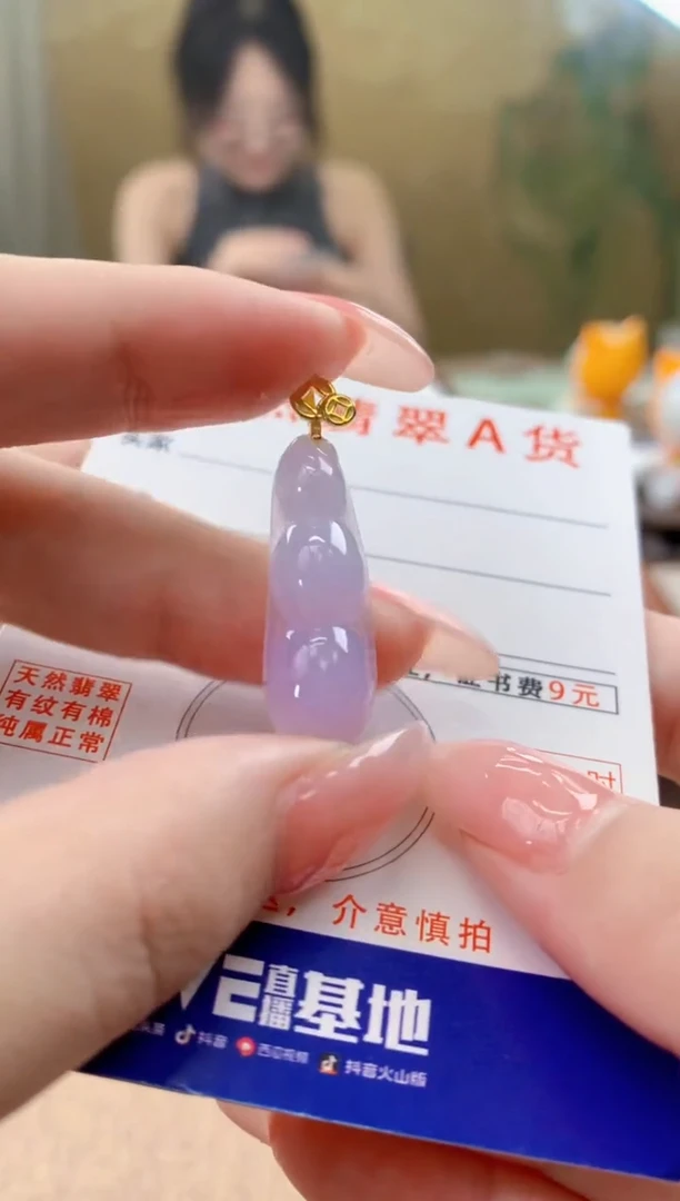 颈饰未镶嵌翡翠天然A货翡翠挂件