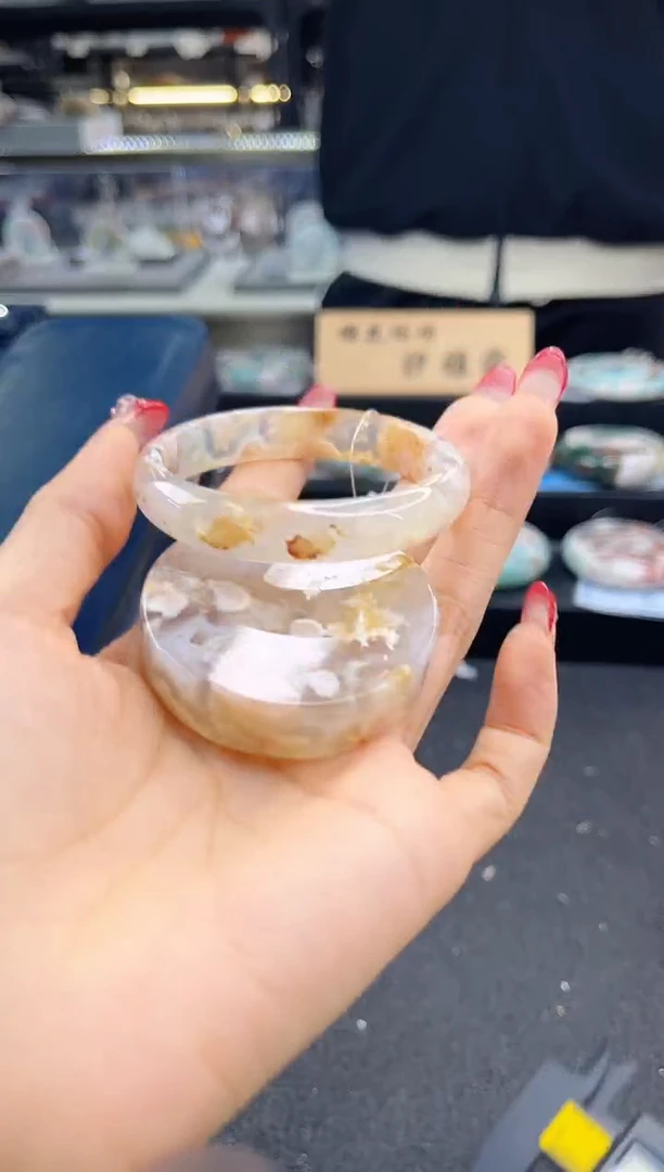 未镶嵌手镯石英质玉53圈口 （赠品镯心）3507305