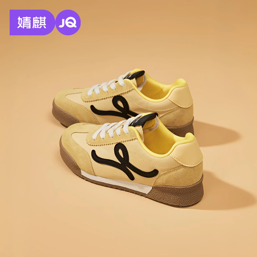 婧麒琥珀流光2025美式复古软底女鞋休闲百搭德训鞋女潮鞋小众秋季