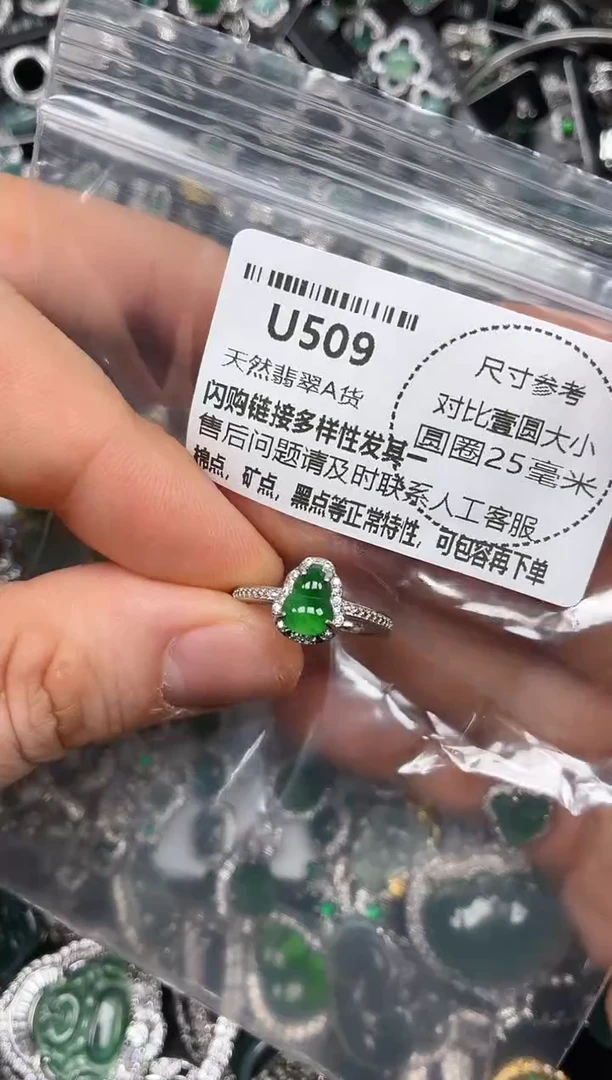 颈饰未镶嵌翡翠U509戒指