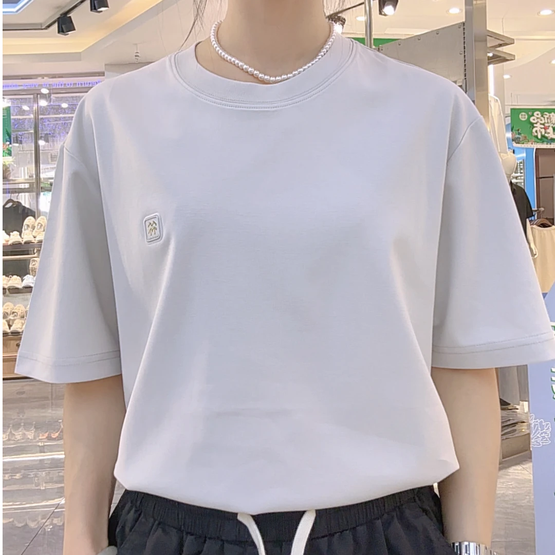 2025男士夏季潮流简约新款短袖圆领半袖T恤小标百搭上衣87658