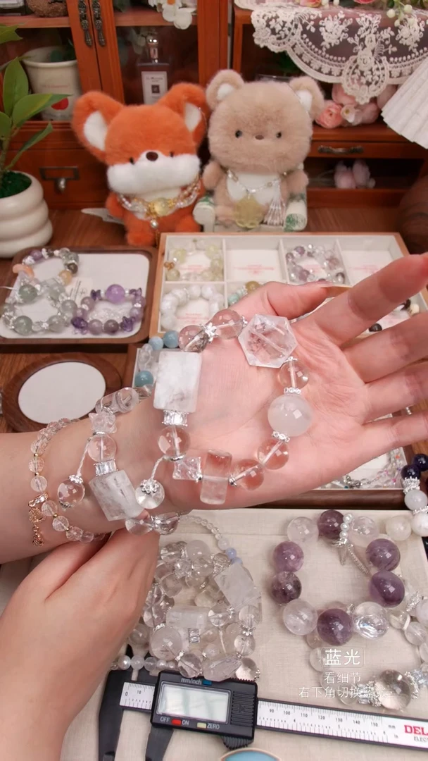 水晶手链未镶嵌胖****语056多样性发货 发其一