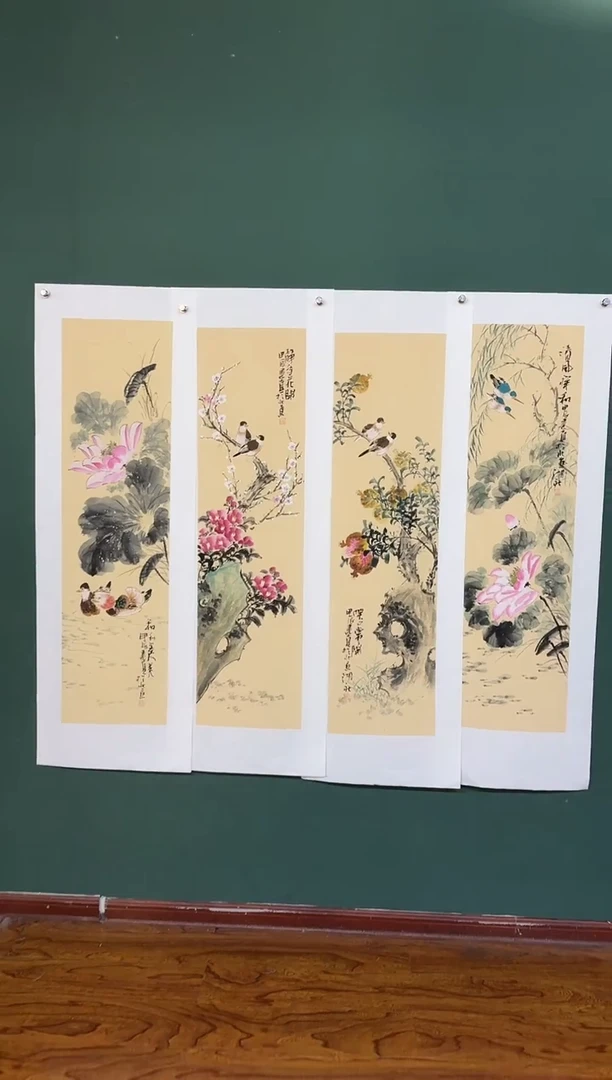 书法周建真老师绘画作品1-4