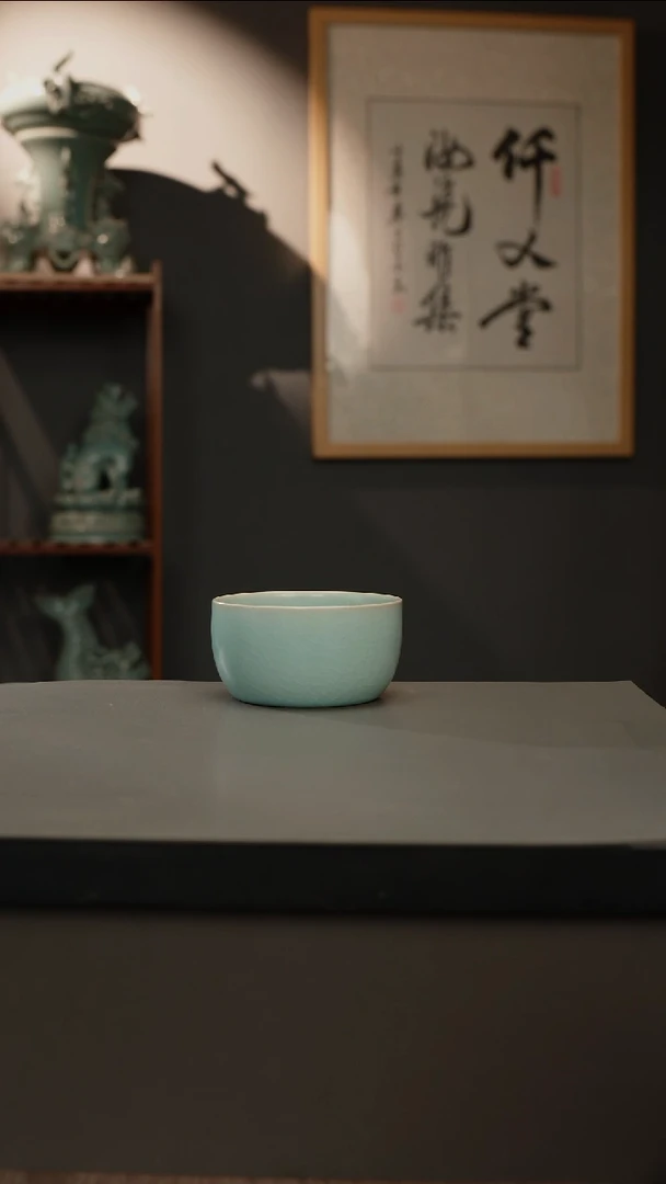 【闪购商品】杯仿古釉原 鼓腹杯