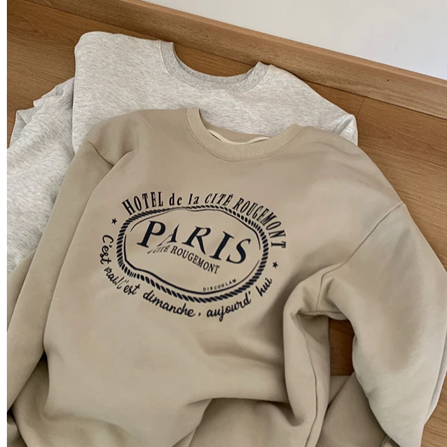 韩国小众设计款百搭卫衣货号802